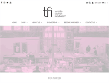 Tablet Screenshot of fashionincubator.com